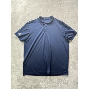 Adidas Men's Navy Performance Polo Shirt 2XL –‎ Moisture‑Wicking, Athletic Fit
